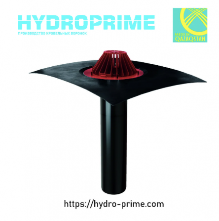 Кровельная воронка HydroPrime 110x720 с Полимербитумным полотном  - photo 3