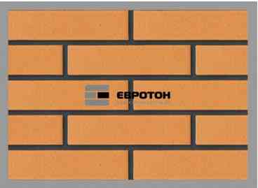 Кирпич облицовочный керамический ЕВРОТОН Персик 250х65х65 