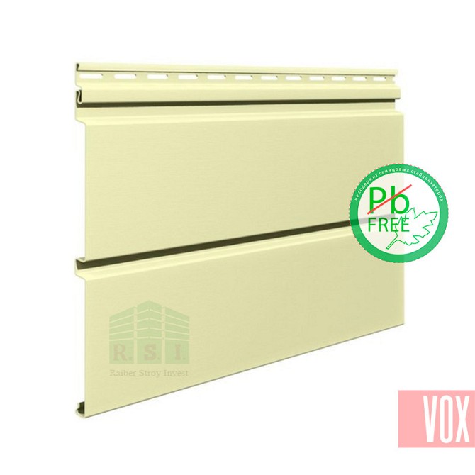 Сайдинг виниловый VOX SV-05 Vifront Unicolor (кремовый) 3.0 м  - photo 1