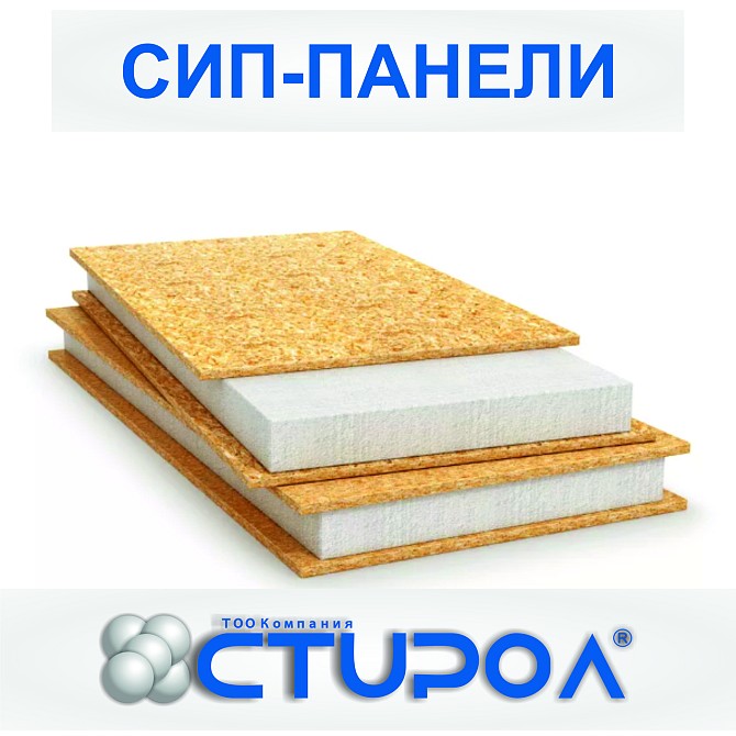 SIP панель 2500*1250*220мм (OSB-3, 10мм ПСБ-С-20пл.)  - изображение 1