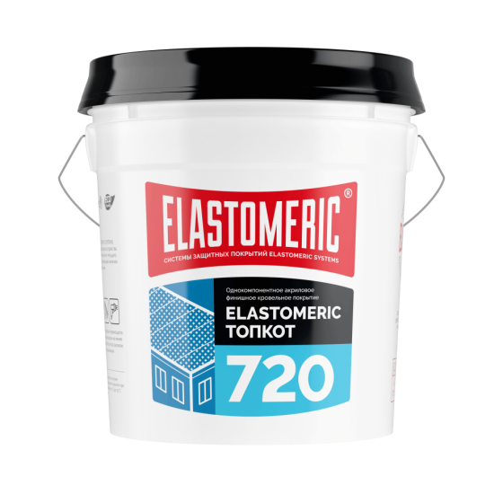 Финишное акриловое гидроизоляционное покрытие Elastomeric 720 Top Coat, 20 кг 